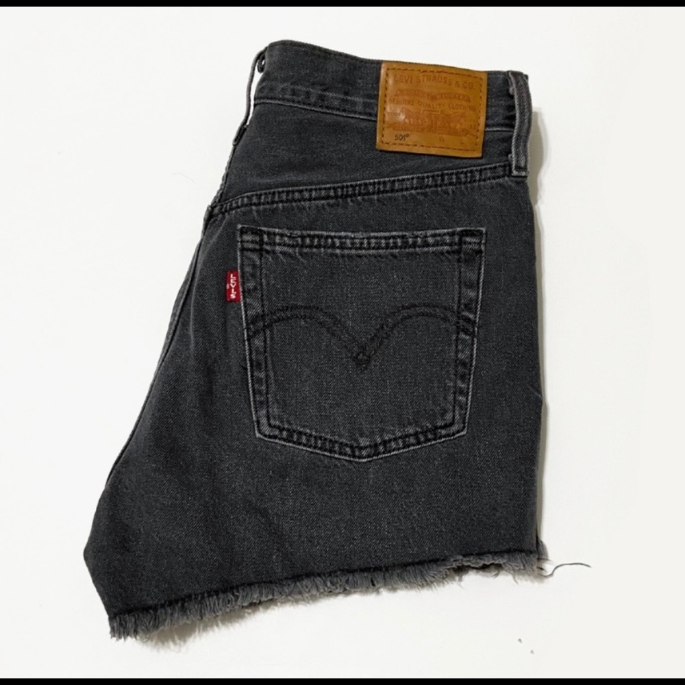 Black Levi Jean Shorts